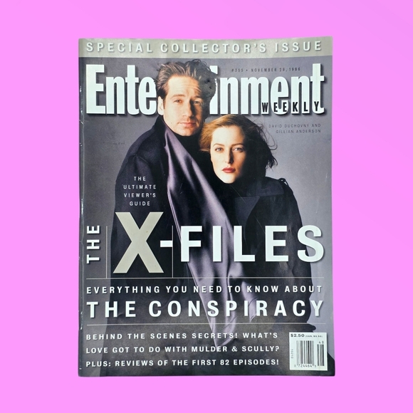 Vintage 1996 Entertainment Weekly Magazine X-Files Mulder & Scully Issue - Picture 1 of 7